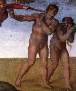 Expulsion from Garden of Eden Michelangelo Buonarroti